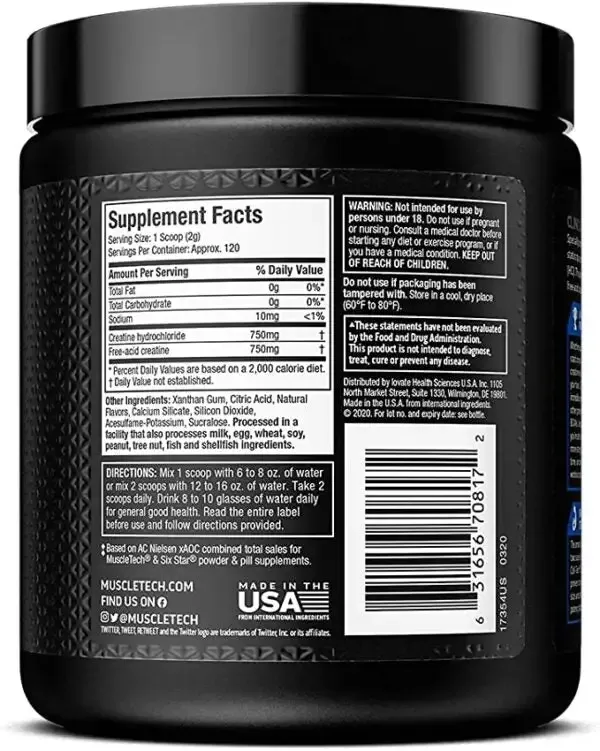 MuscleTech Cell-Tech Creactor Creatine 120 Servings