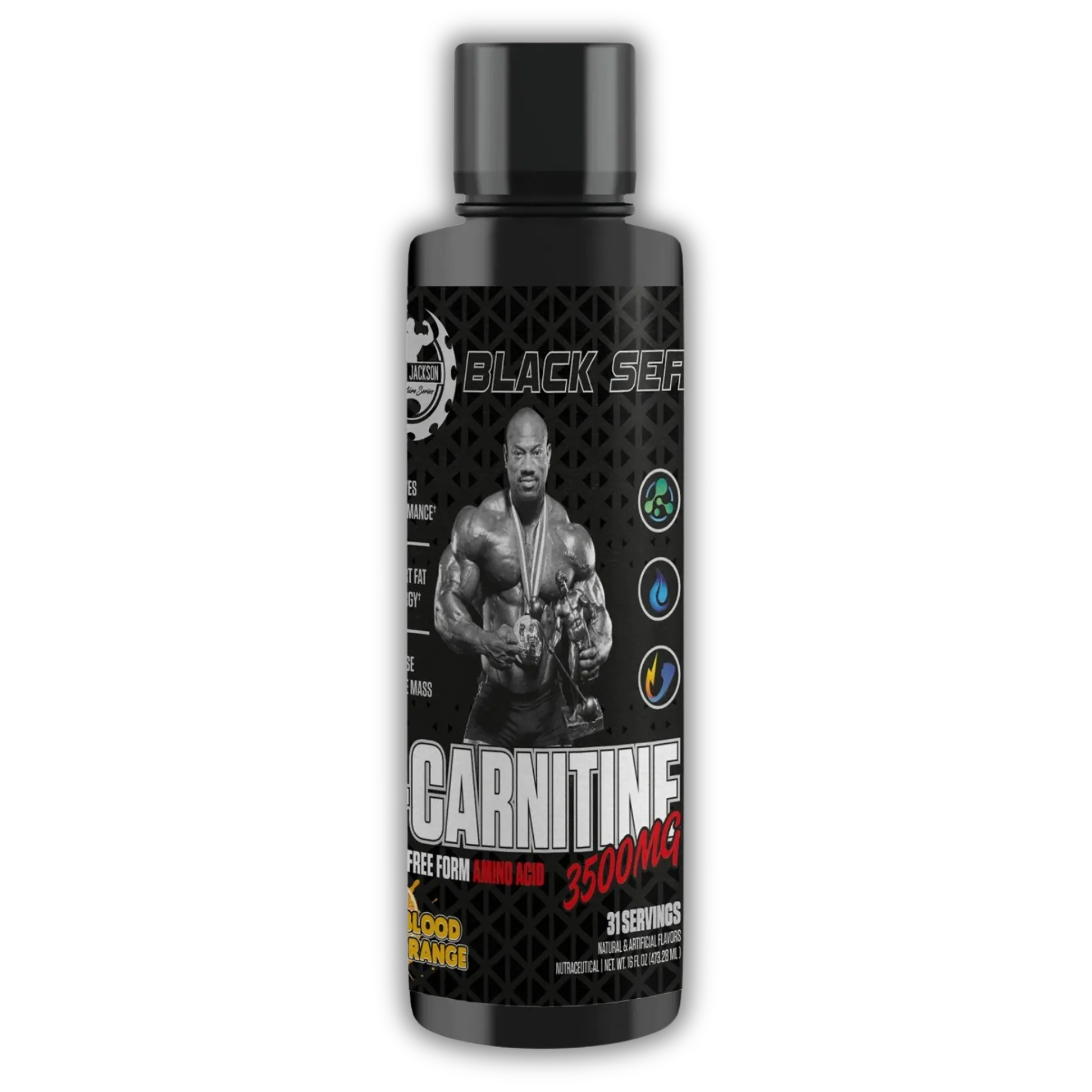 Dexter Jackson Black Series L-Carnitine Liquid 3500mg — 473ml (30 Servings)