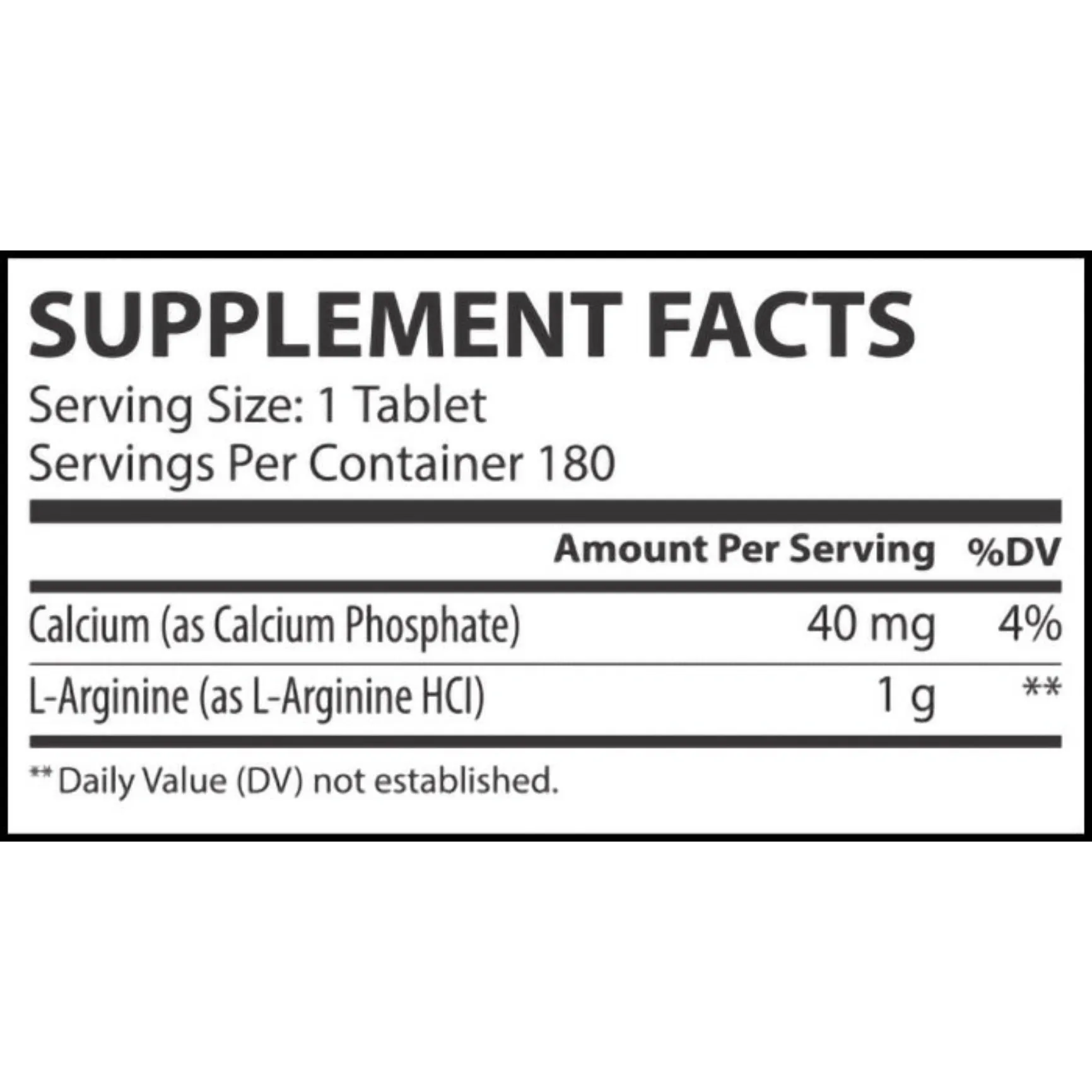 Muscle Rulz L-Arginine 1000mg - 180 Tablets (180 Servings)
