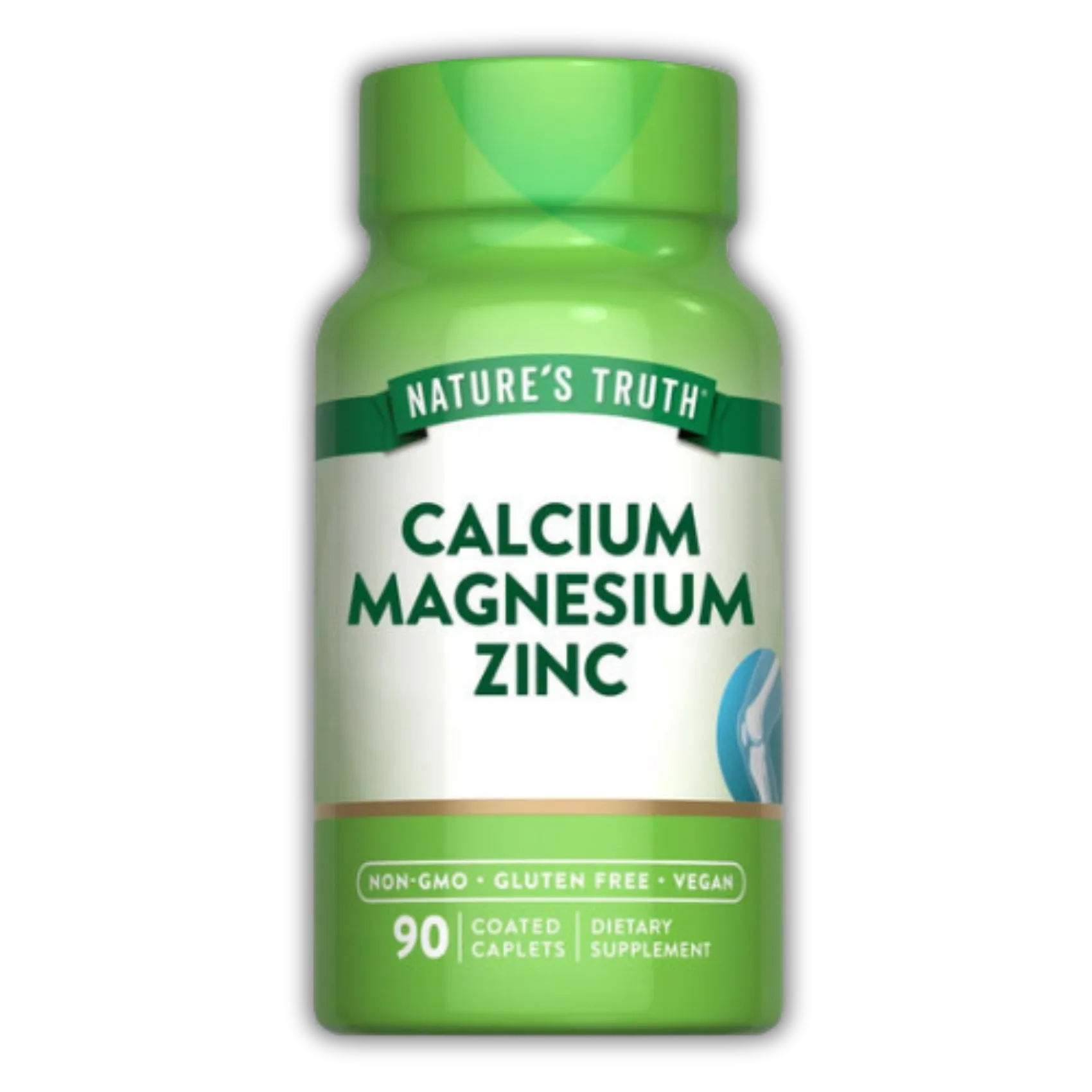 Nature's Truth Calcium Magnesium Zinc — 90 Caplets | 30 Servings