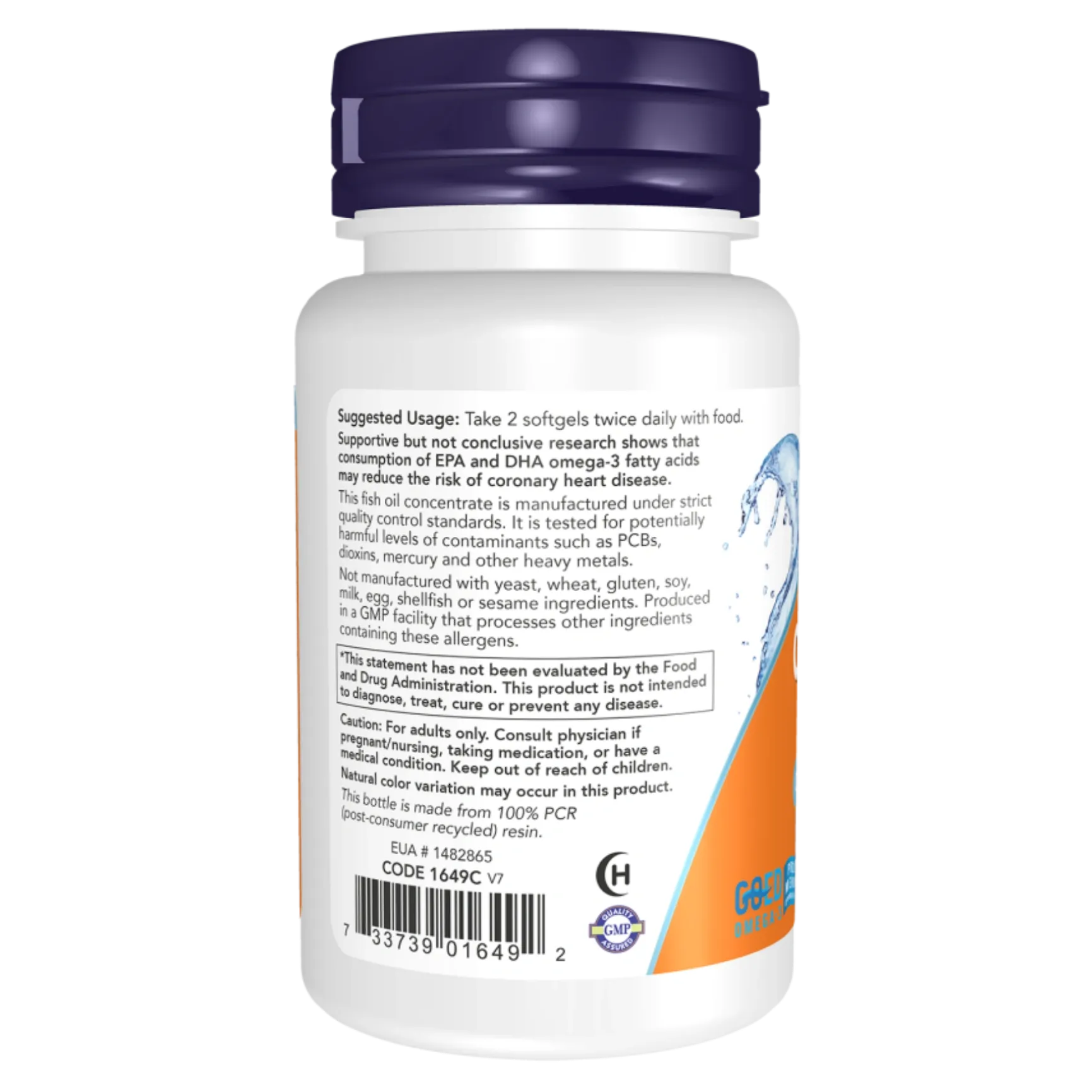 NOW Foods Omega-3 Fish Oil 1000mg