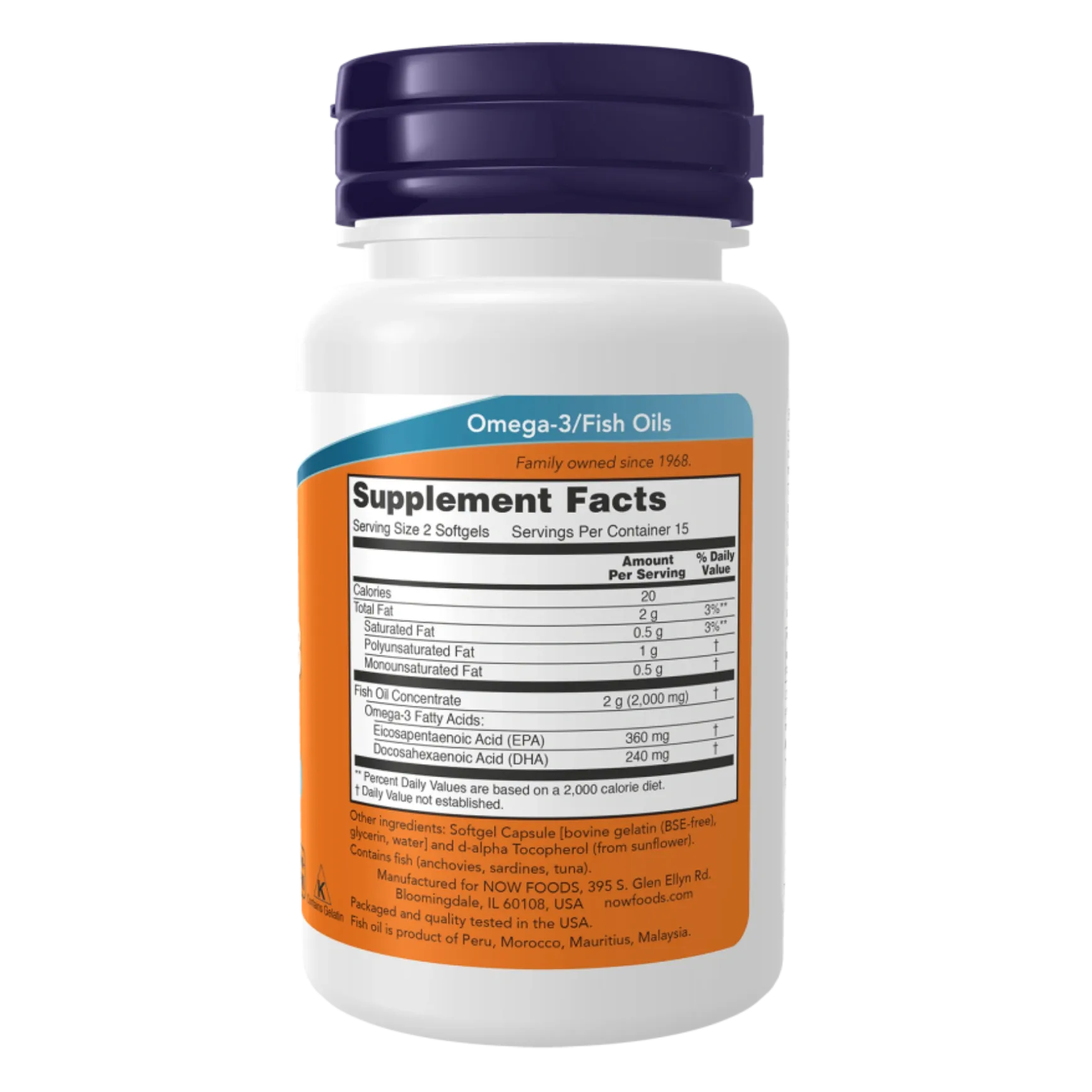 NOW Foods Omega-3 Fish Oil 1000mg